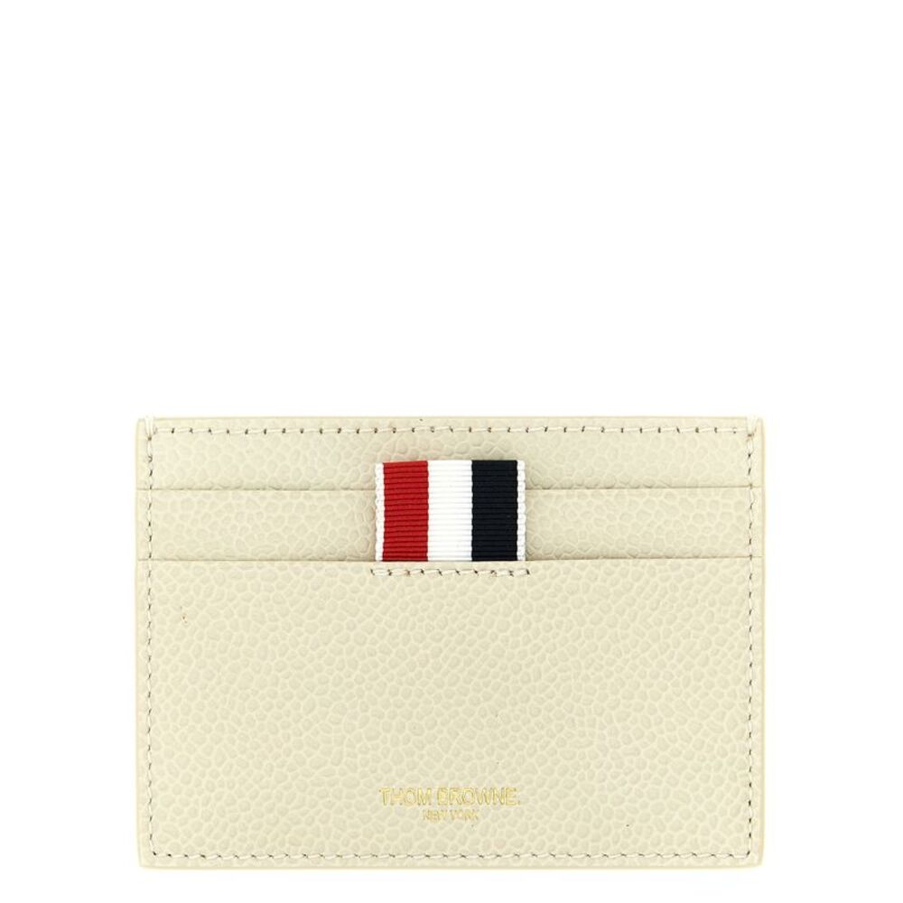 Thom Browne Beige Calfskin Women's Cardholder